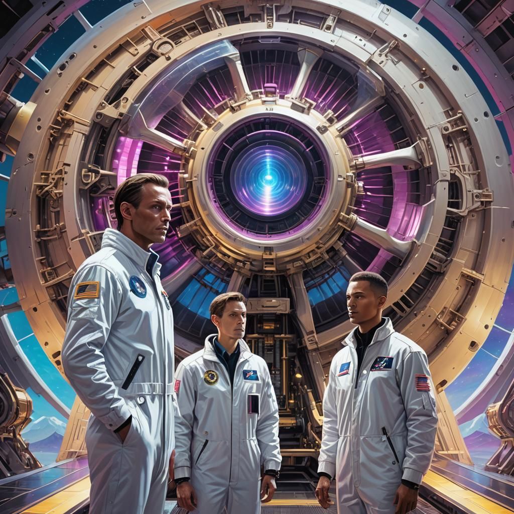 Hyperrealistic Sci-Fi Art: Extraterrestrials and Turbine Eng...