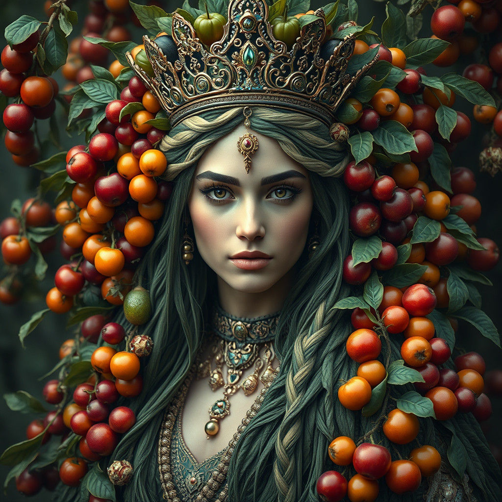 Iranian Harmony Goddess in Digital Matte Painting