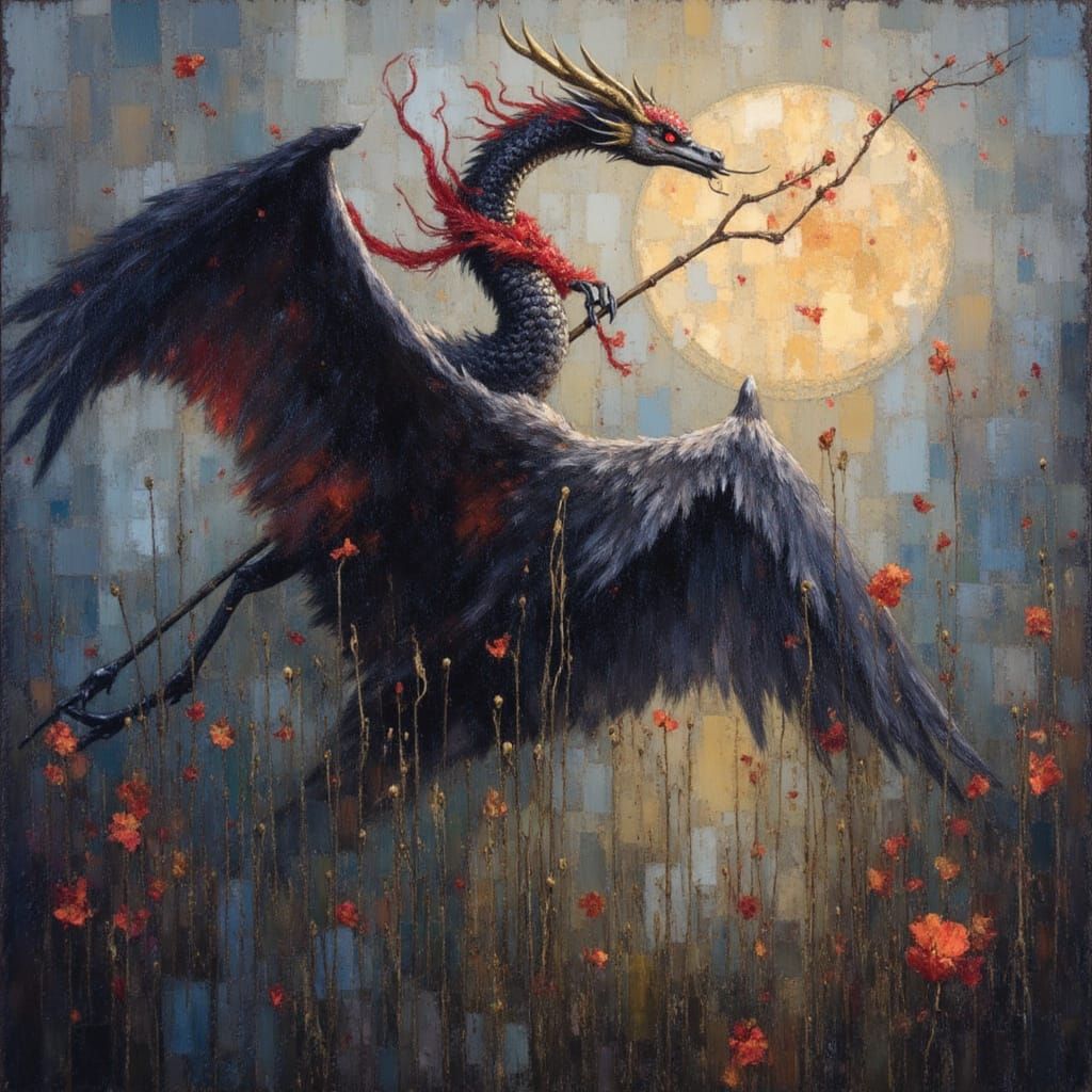 Smoky Grunge Fantasycore in Neo-Impressionist Style