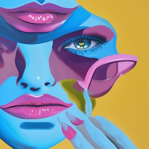 Detailed Gouache Painting of 'Call Me'