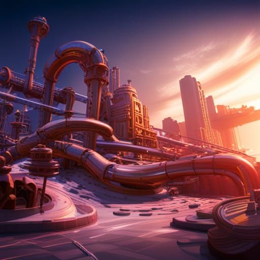 High-Tech Pipes Form the Letters VSP