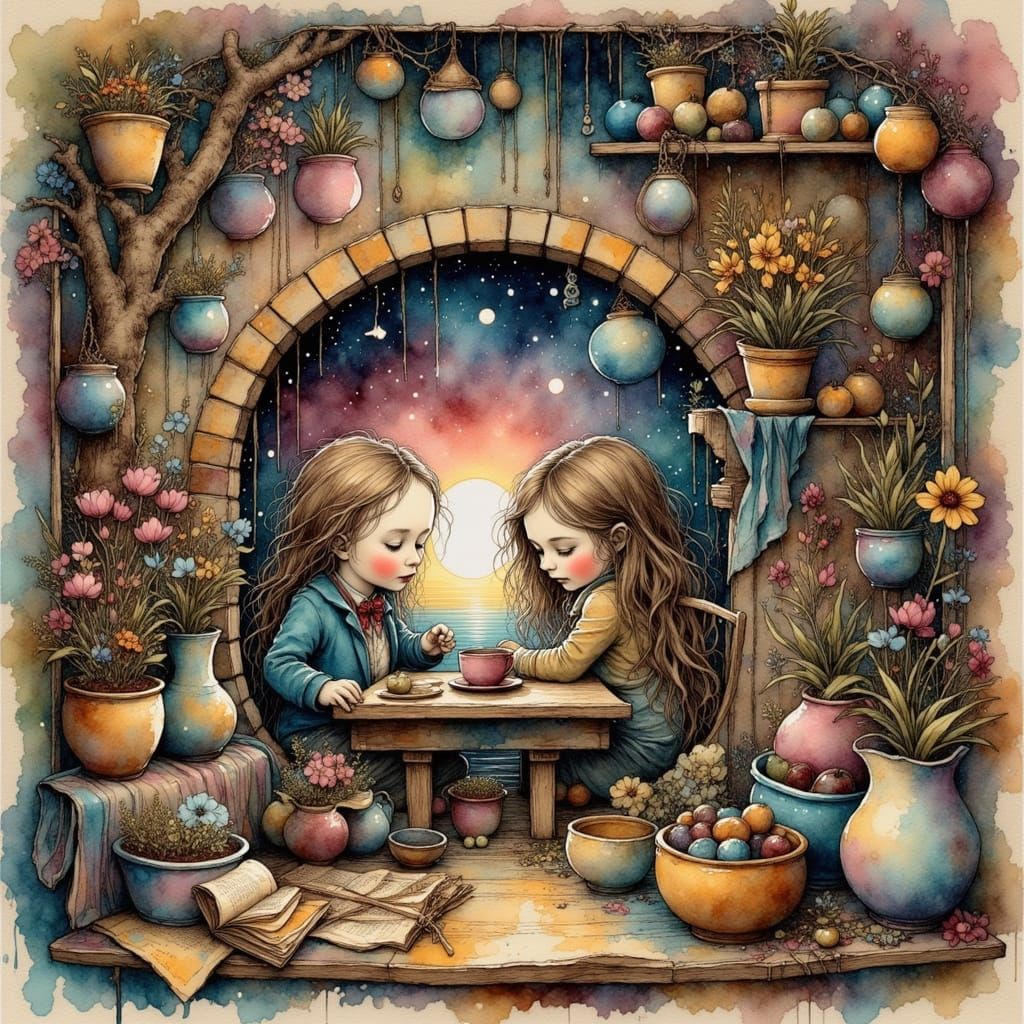 Mysterious Calligraphy in a Whimsical Aesthetic