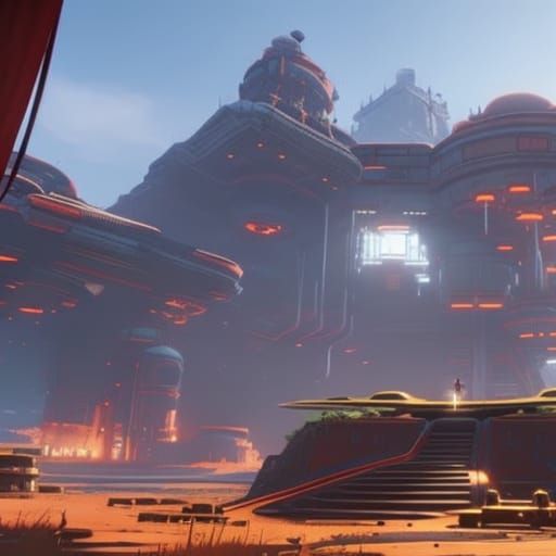 Floating High Tech Fortress