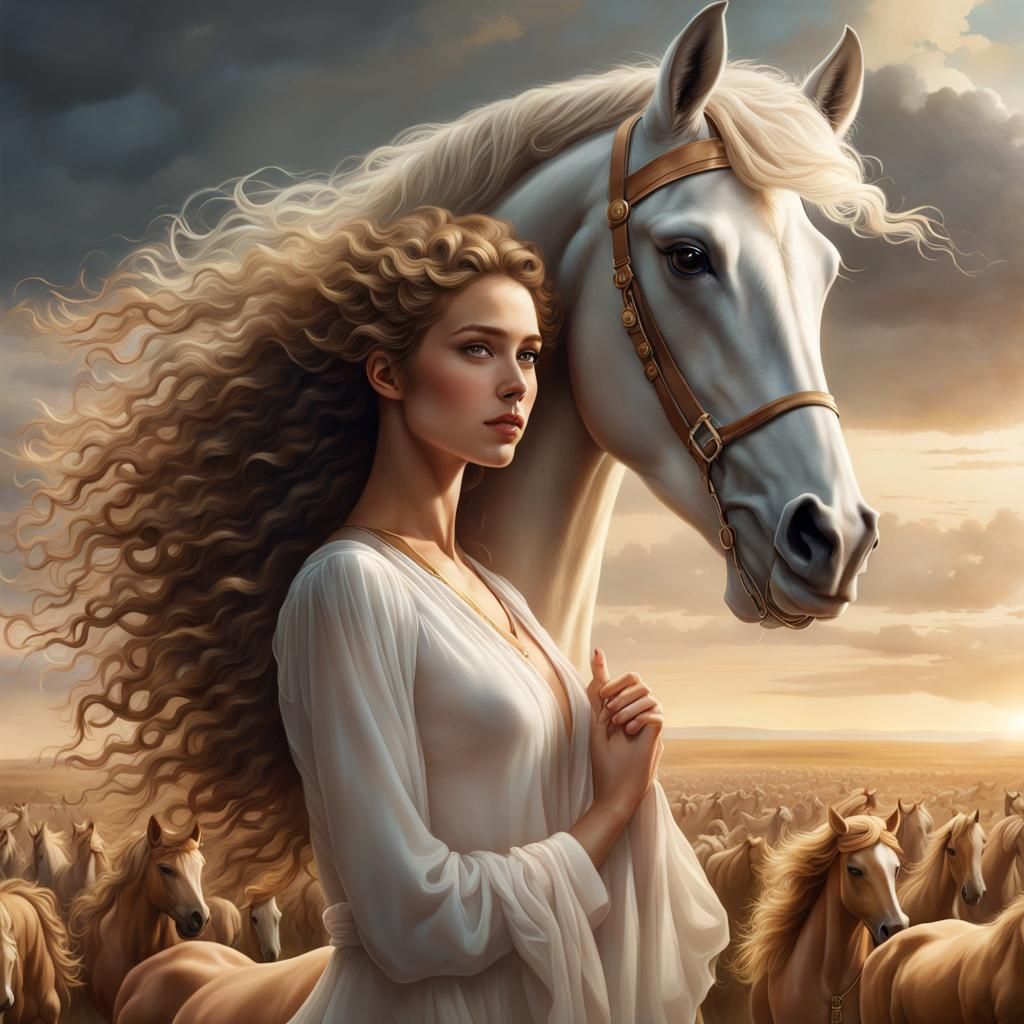 The horse.. the girl