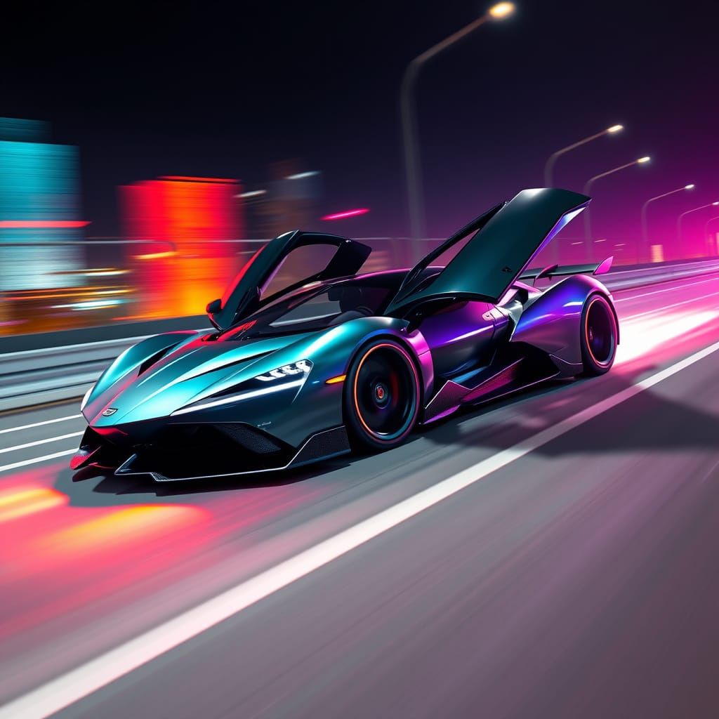 Futuristic Hypercar Combines Sleek Design and High-Performan...