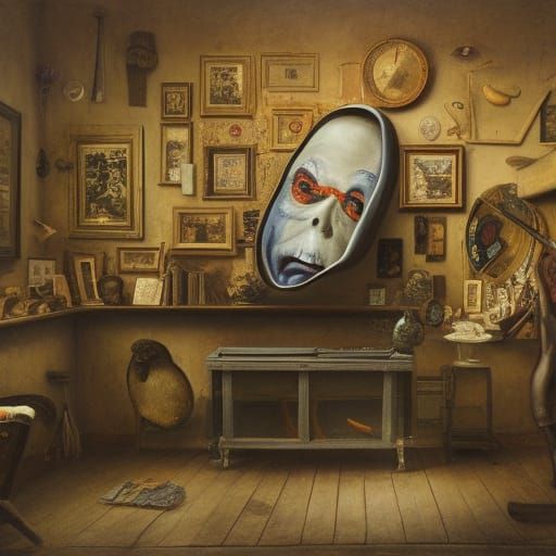 Hyperrealistic Whimsical Museum Interior in 8K