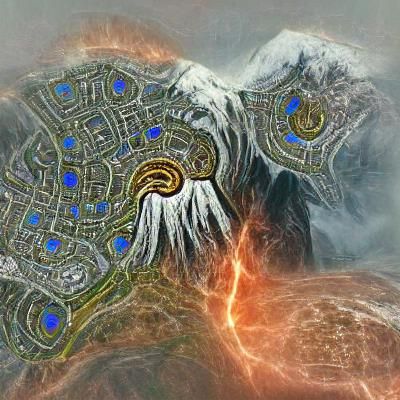 Epic View of Sovngarde, Nordic Afterlife