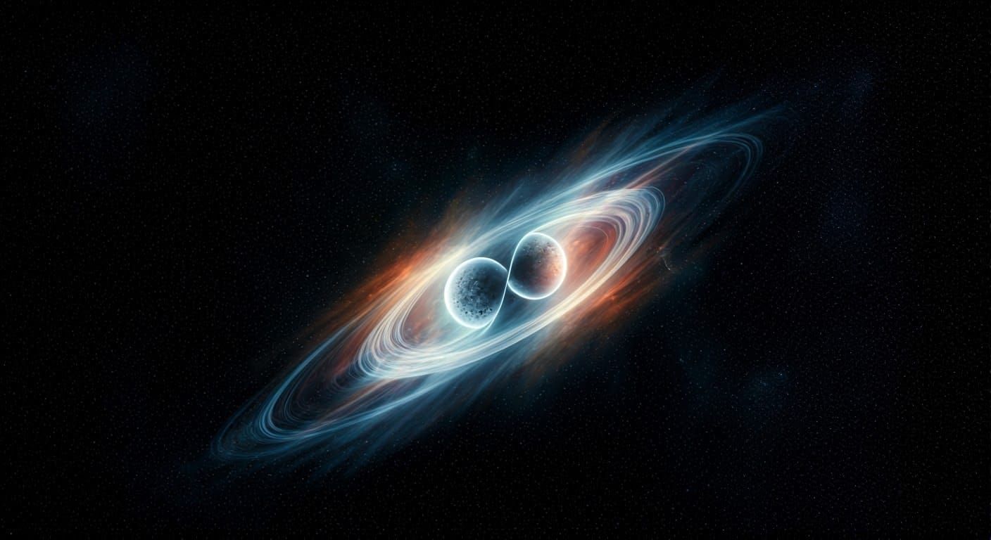 Cosmic Ring of Infinity in Vibrant Nebula