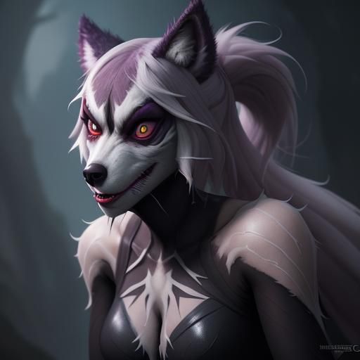 Werewolf Spider-Gwen: Detailed Fantasy Concept Art