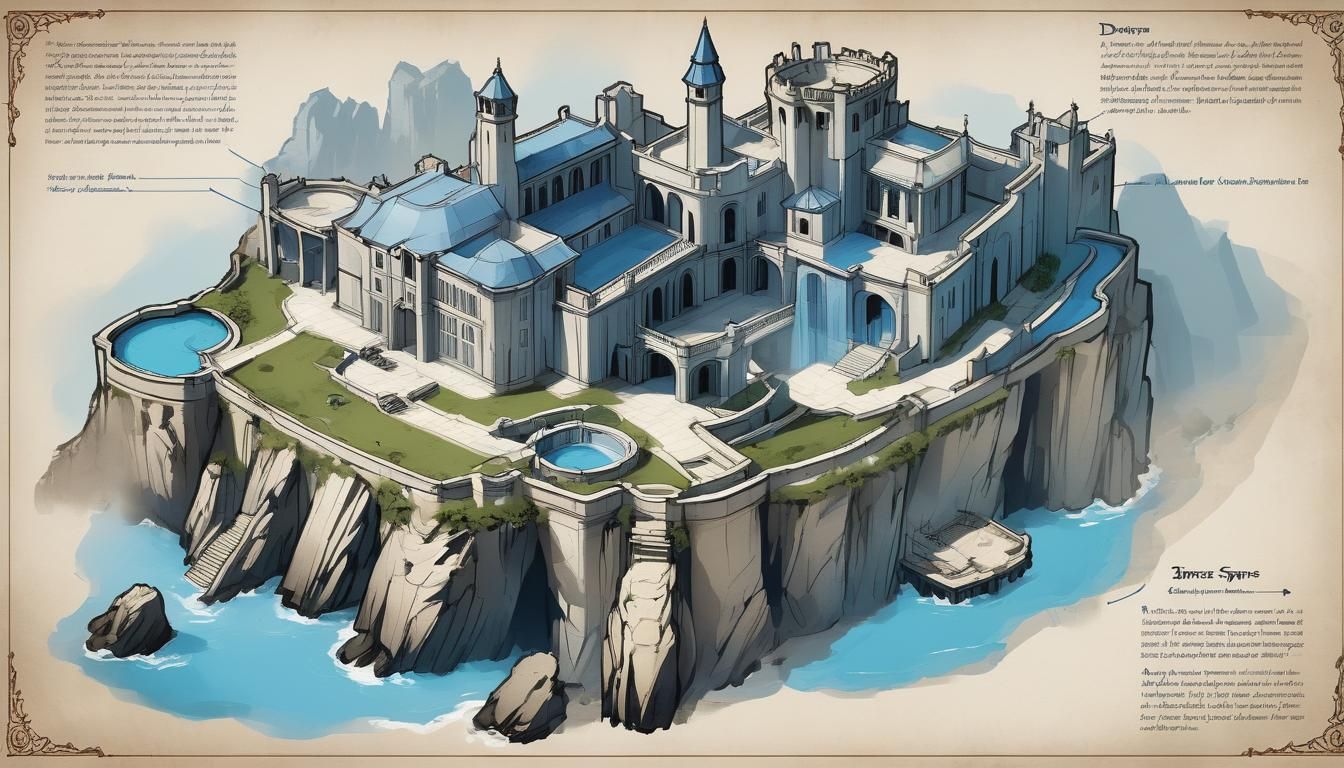 Blueprint of Shadowspire Keep Fortress