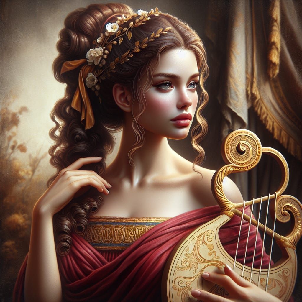 Arche: A Greek Goddess in Romantic Matte Painting