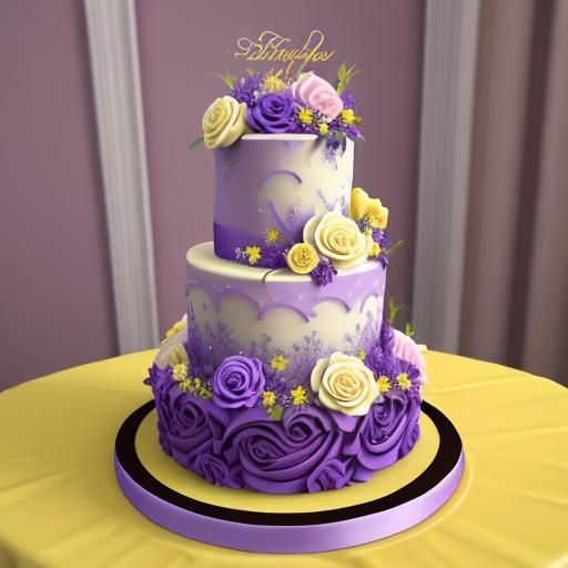 Elaborate Wedding Cake with Chocolate Swirls