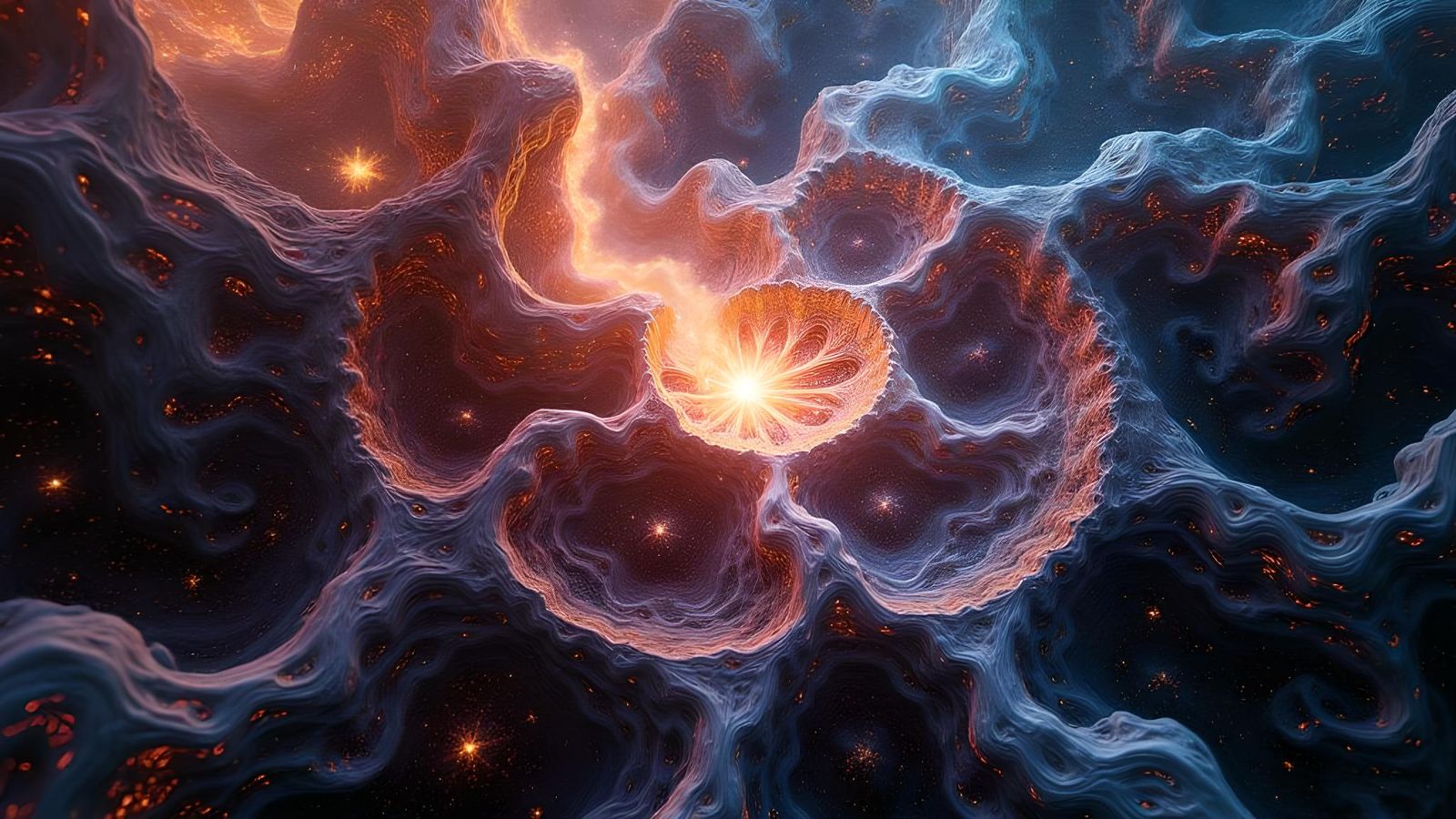 Intricate Fractal Art with Augmented Reality Elements