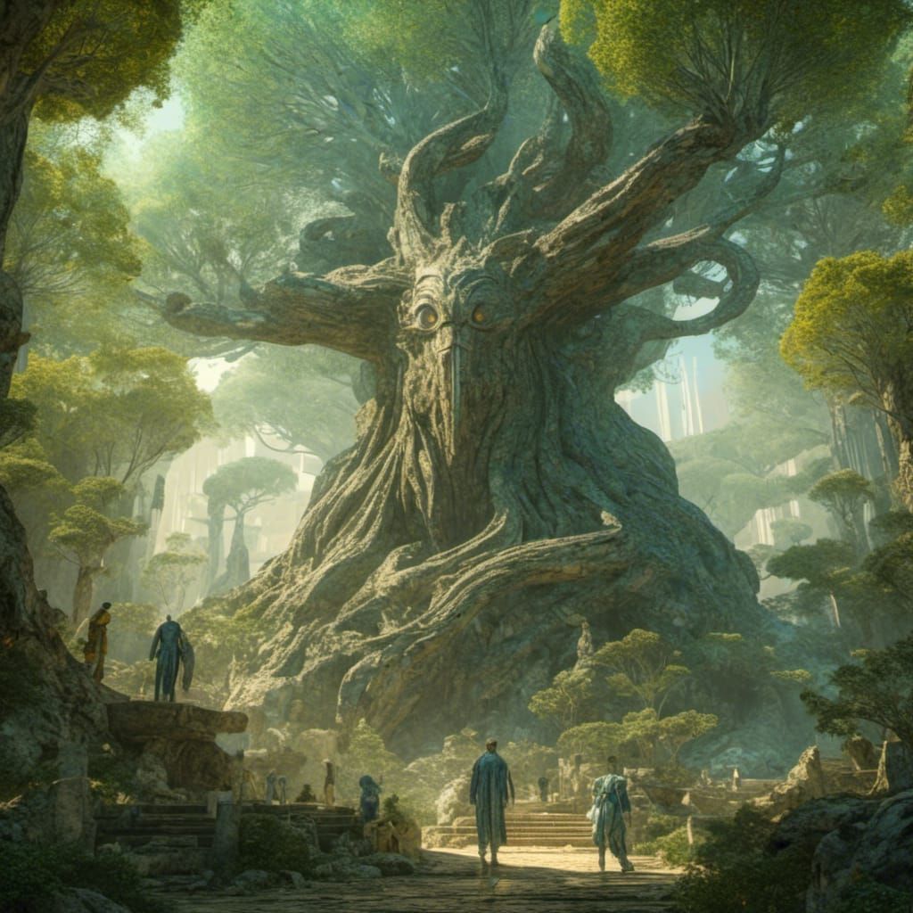 Wandering Spirit in Cyberpunk Graphic Novel Style