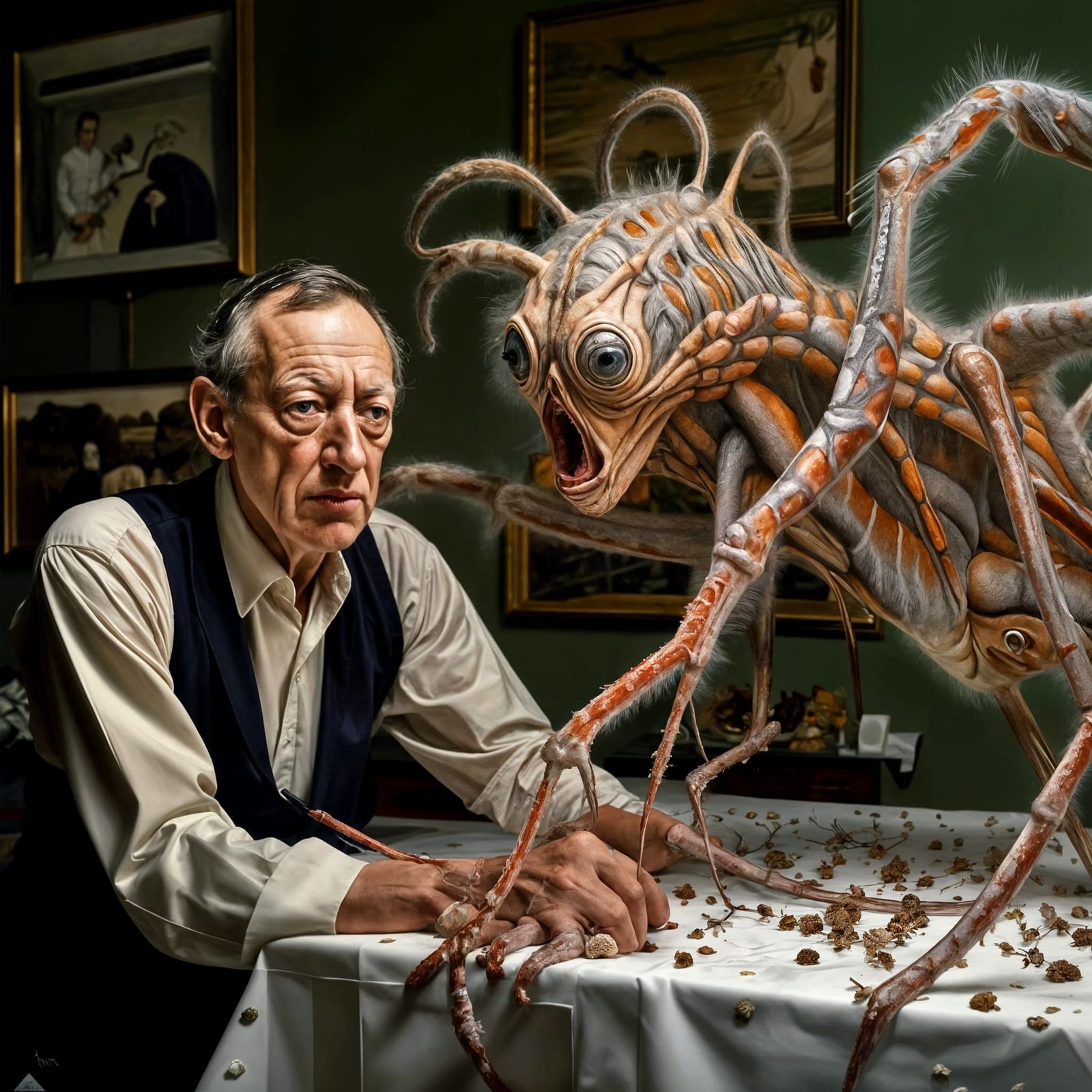 Surreal Portraits in a Bizarre Galaxy: Detailed Matte Painti...