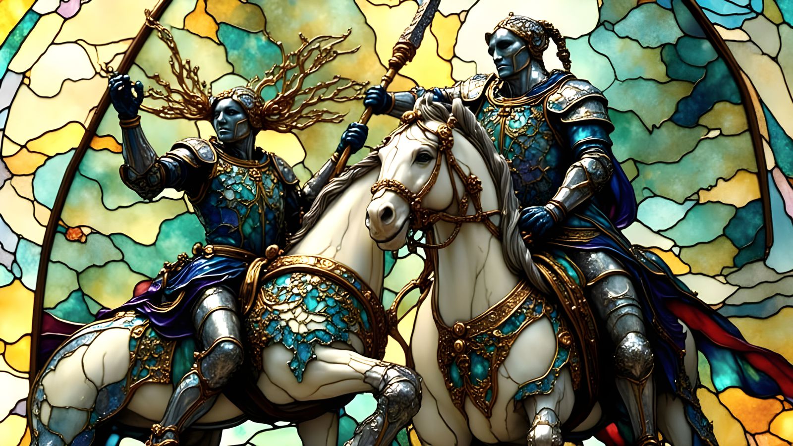 Epic Cinematic Masterpiece: Struggling Knights in Renaissanc...