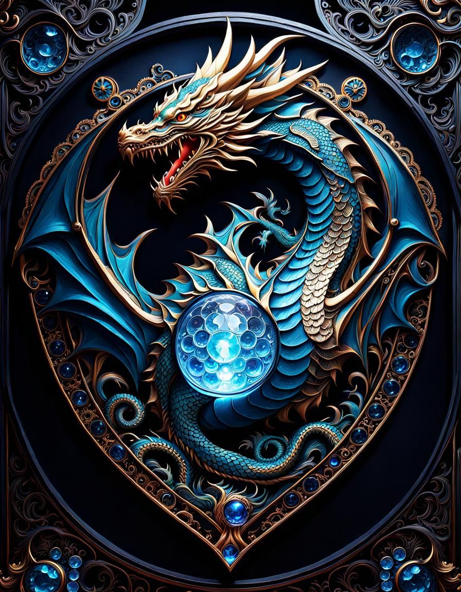 Blue dragon shield