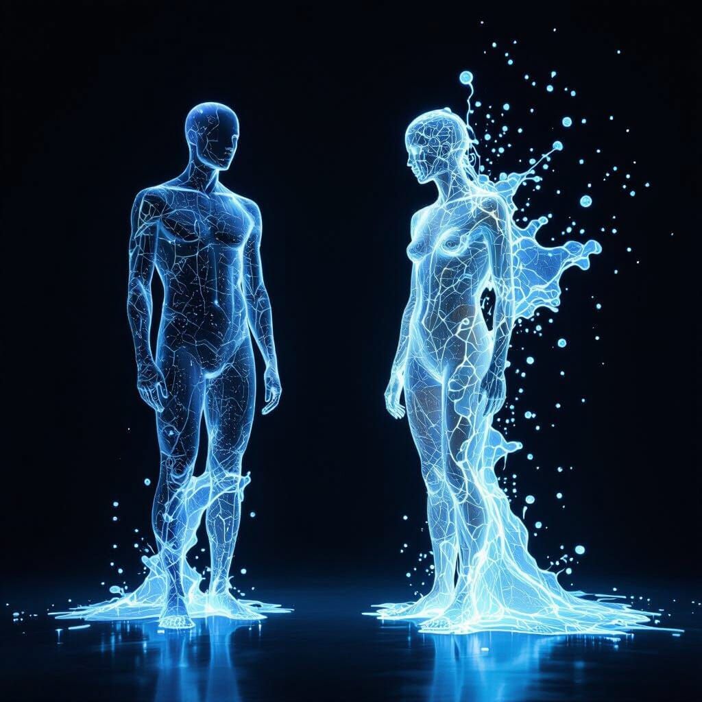 Glowing Organic Forms Emerge From Darkness