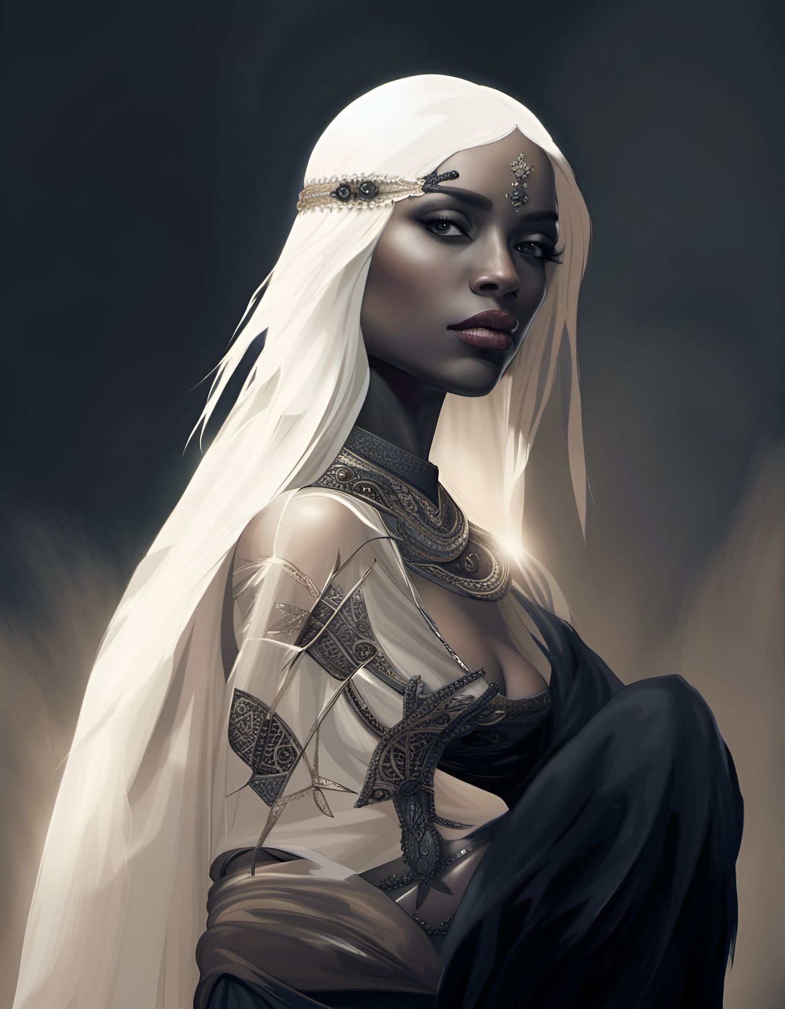 Winged Fairy in Dandelion Dreamscape, Surrealist Abstract