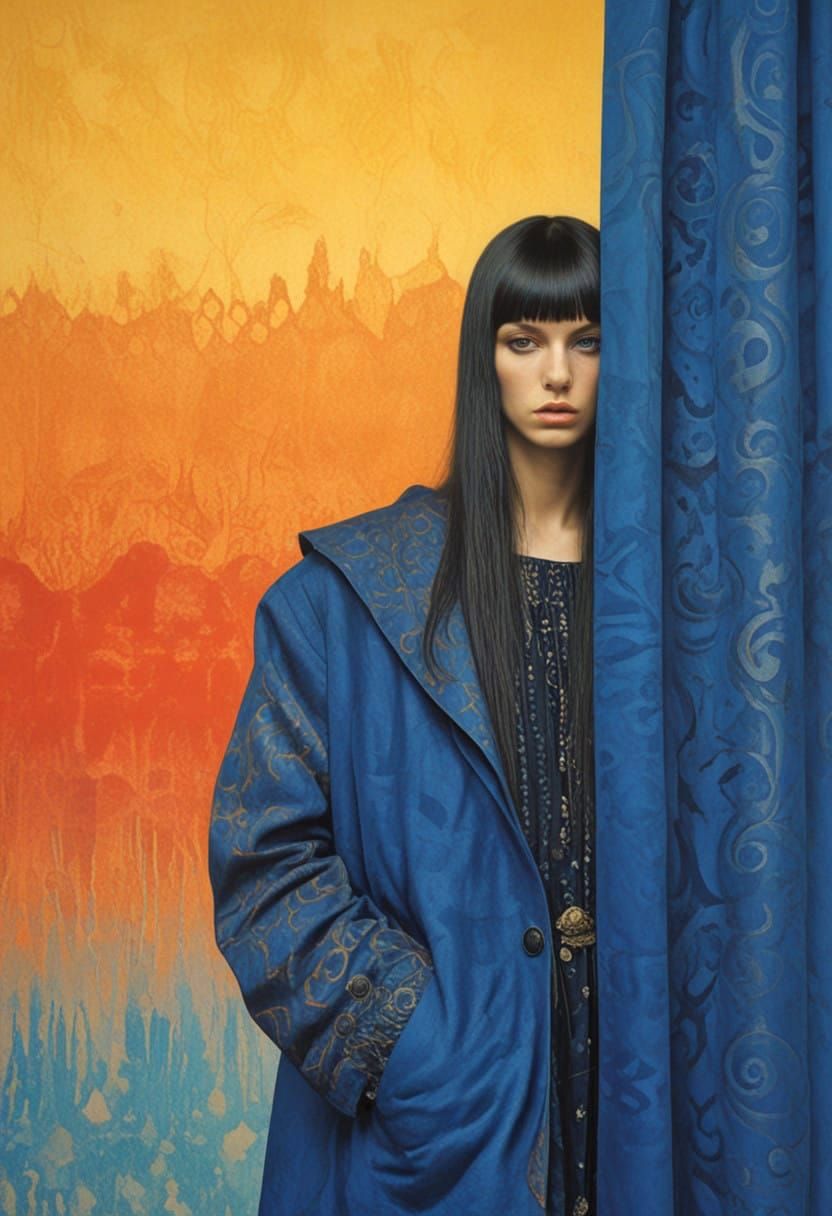 Abstract Drapery in Fantasy Art Style