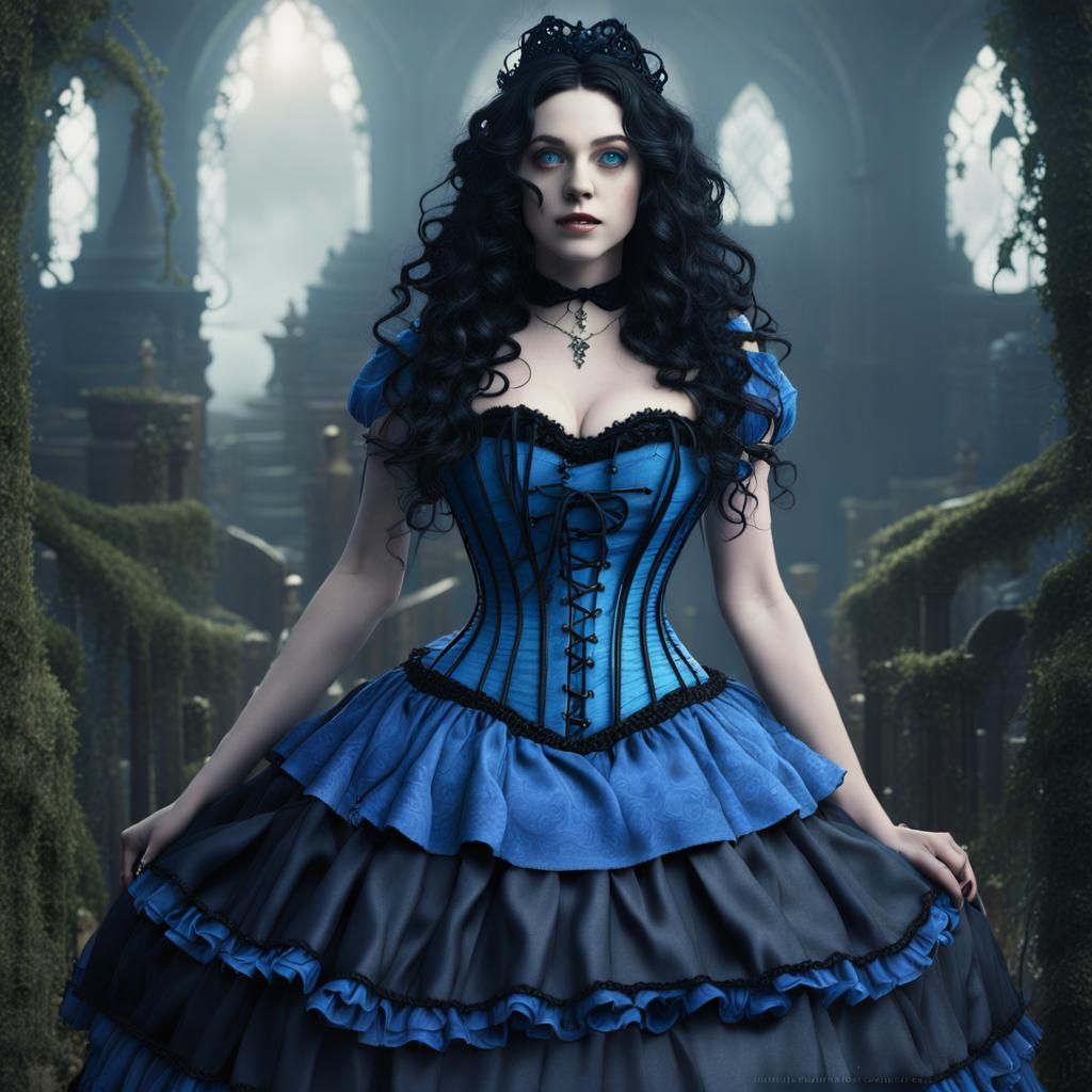 Gothic Alice in Wonderland: Detailed Matte Painting