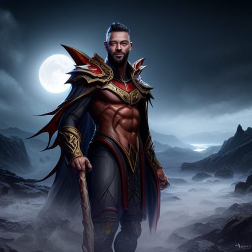 Finn Balor as The Demon: Fantasy Concept Art