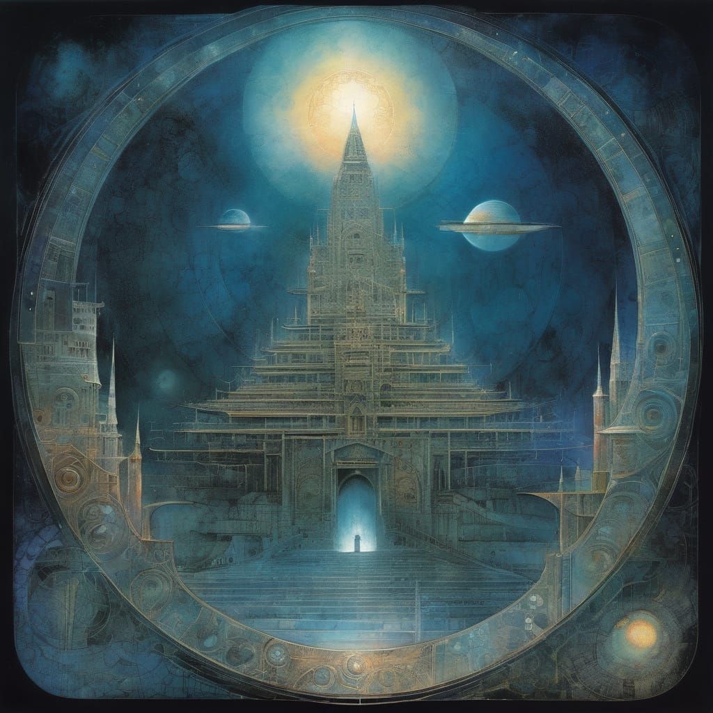 Mystical Realist Goddess in Ethereal Dreamscape