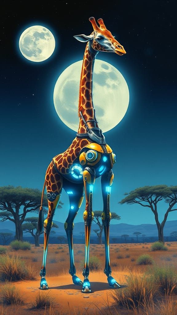 Cyborg giraffe