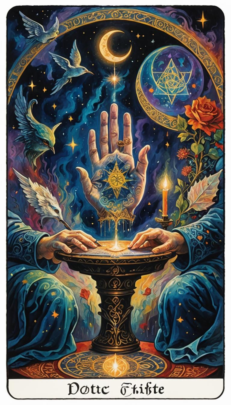Hand of Fate Writes a Tarot Card