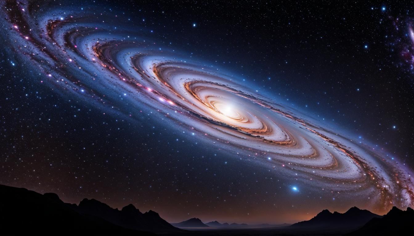 4,500,000,000 CE - The Andromeda Galaxy on close approach to...