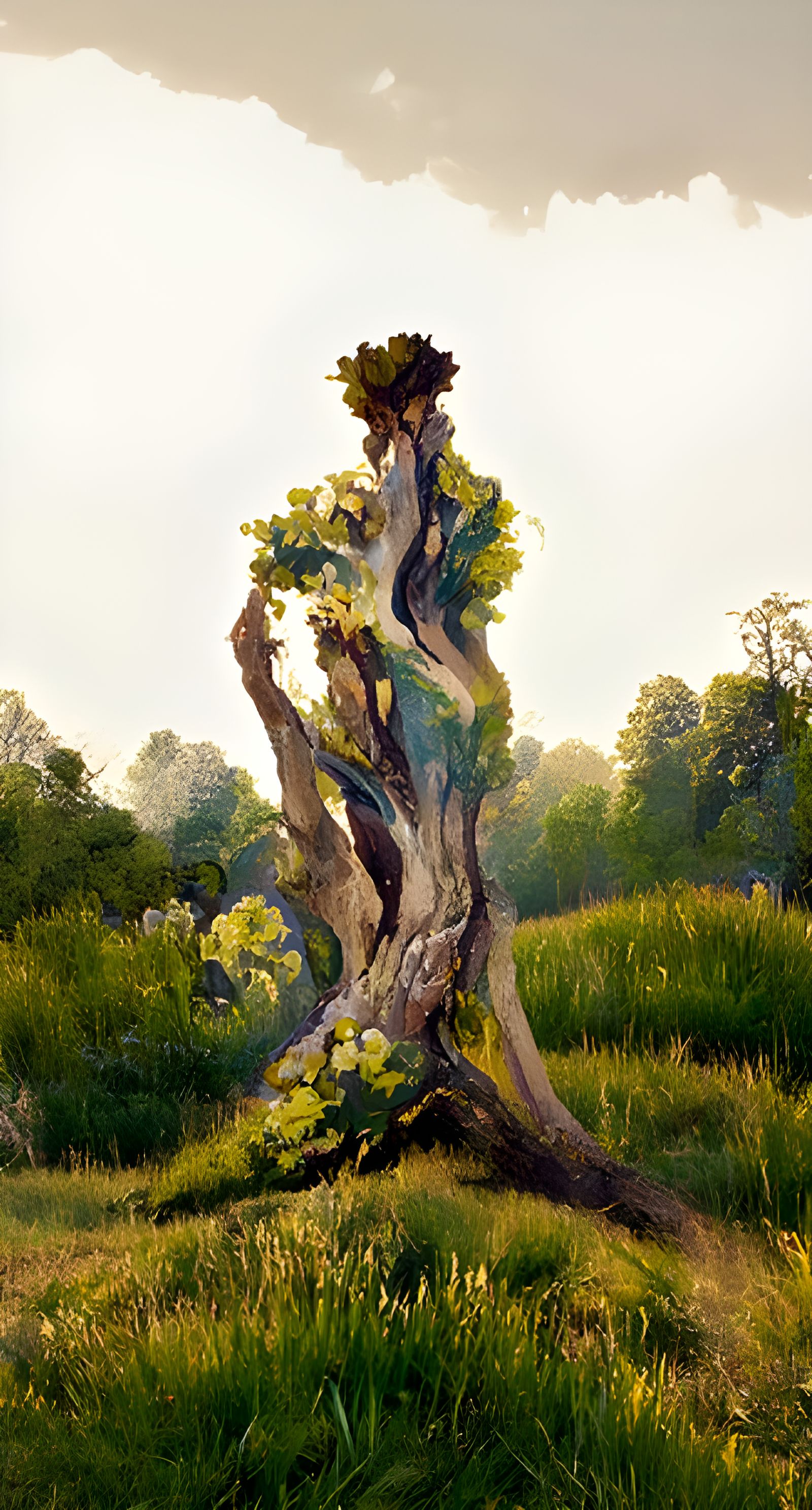 The Oaken Lady, Standing in her Meadow