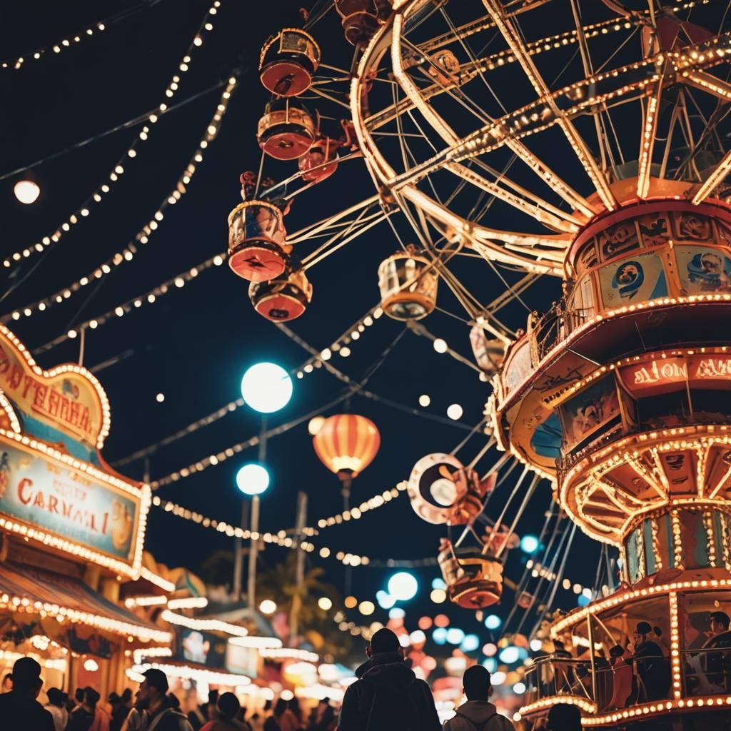 Night Carnival: Professional Photography with Bokeh
