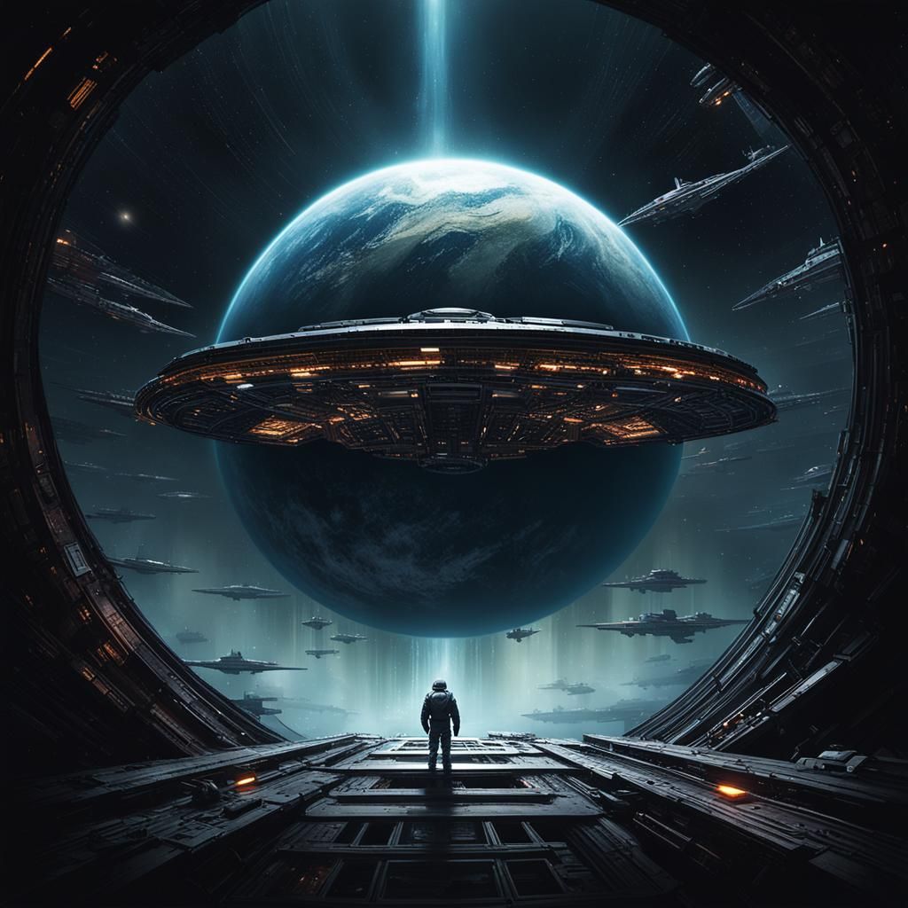 Reaching a Planetary Frontier in a Cyberpunk Spaceship