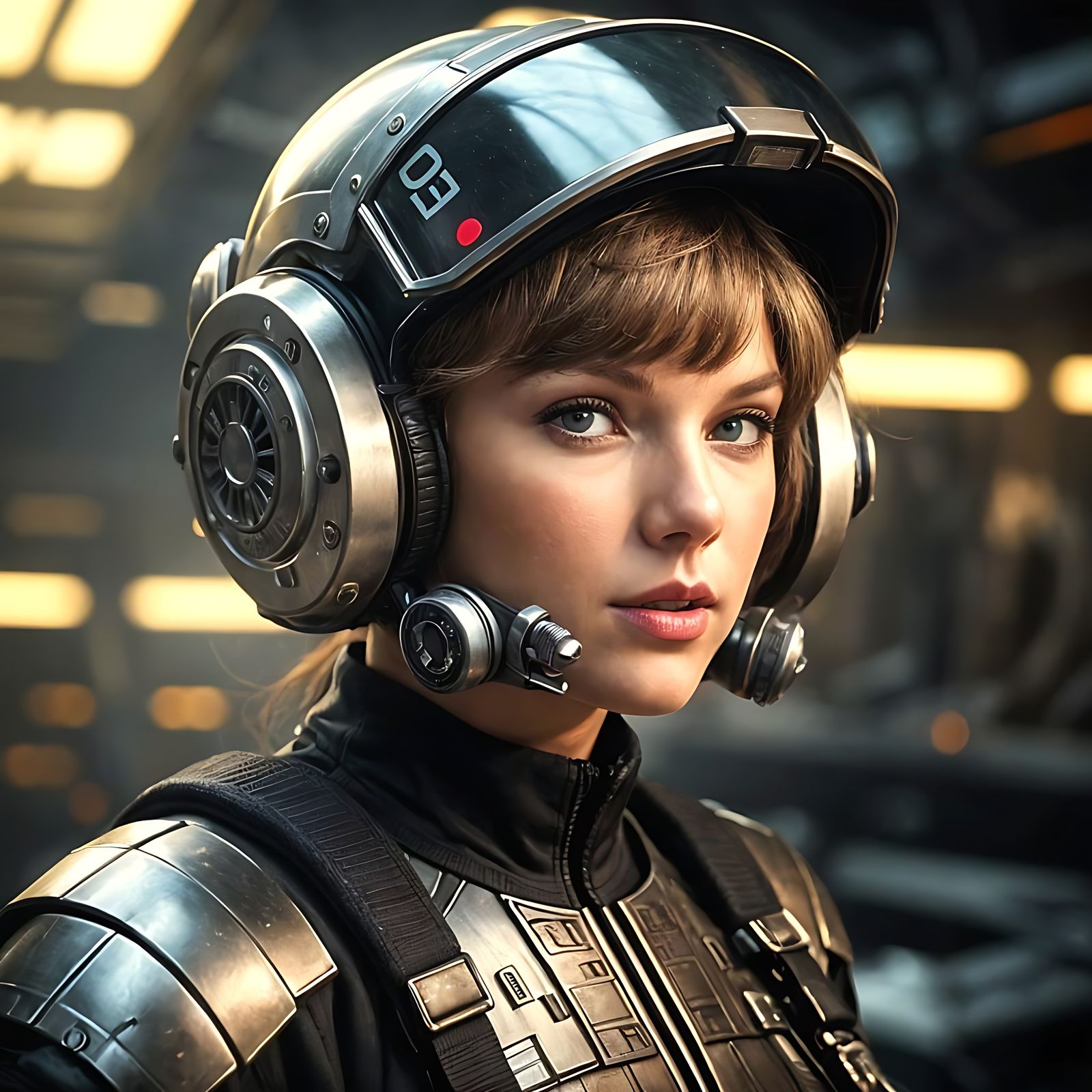 Taylor Swift as Princess Leia in Star Wars Regalia