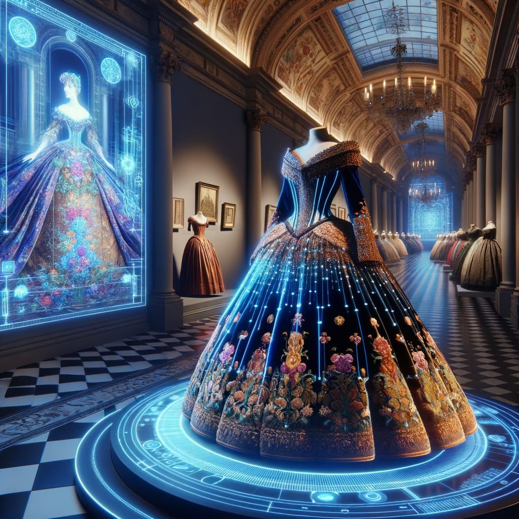 Futuristic Wearable Tech Meets Victorian Ball Gown