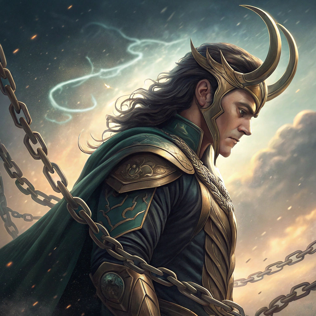 Loki of Asgard in Chains