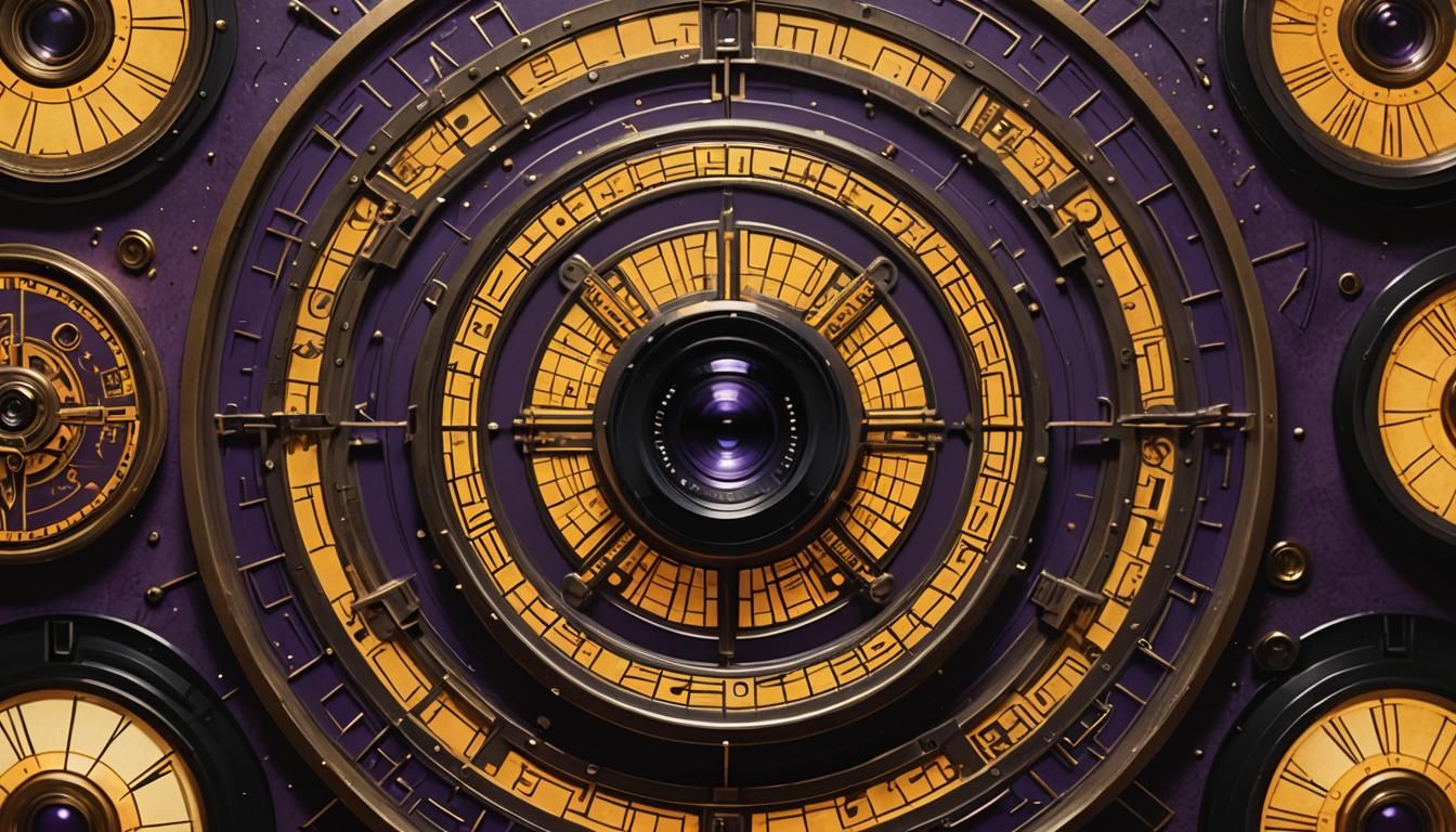 Cinematic Collage of Miniature Movie Posters