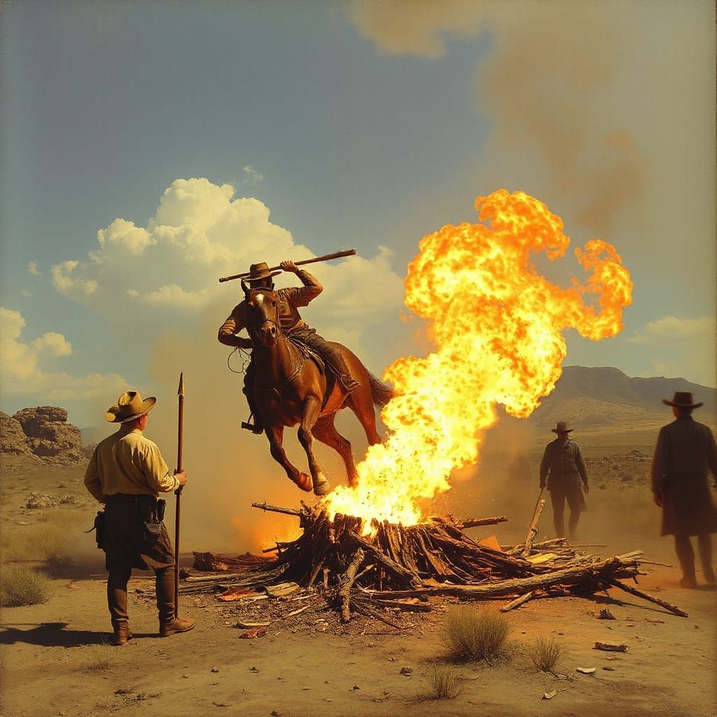 Cowboy Priest with Fire-Stomping Hobby in Basement