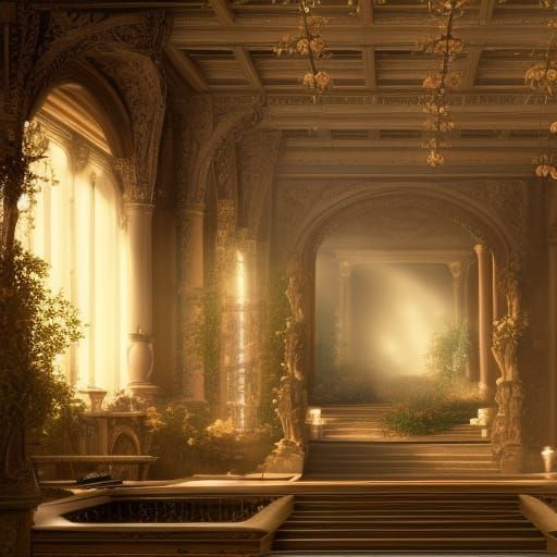 Summer Court: Epic Digital Matte Painting