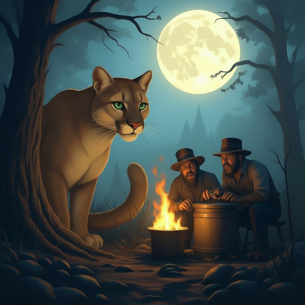 Cougar Lurks Near Moonshine Still, Awaiting Hillbillies