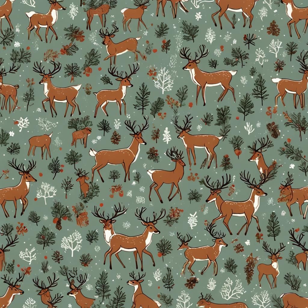 Aesthetic Reindeer Portrait