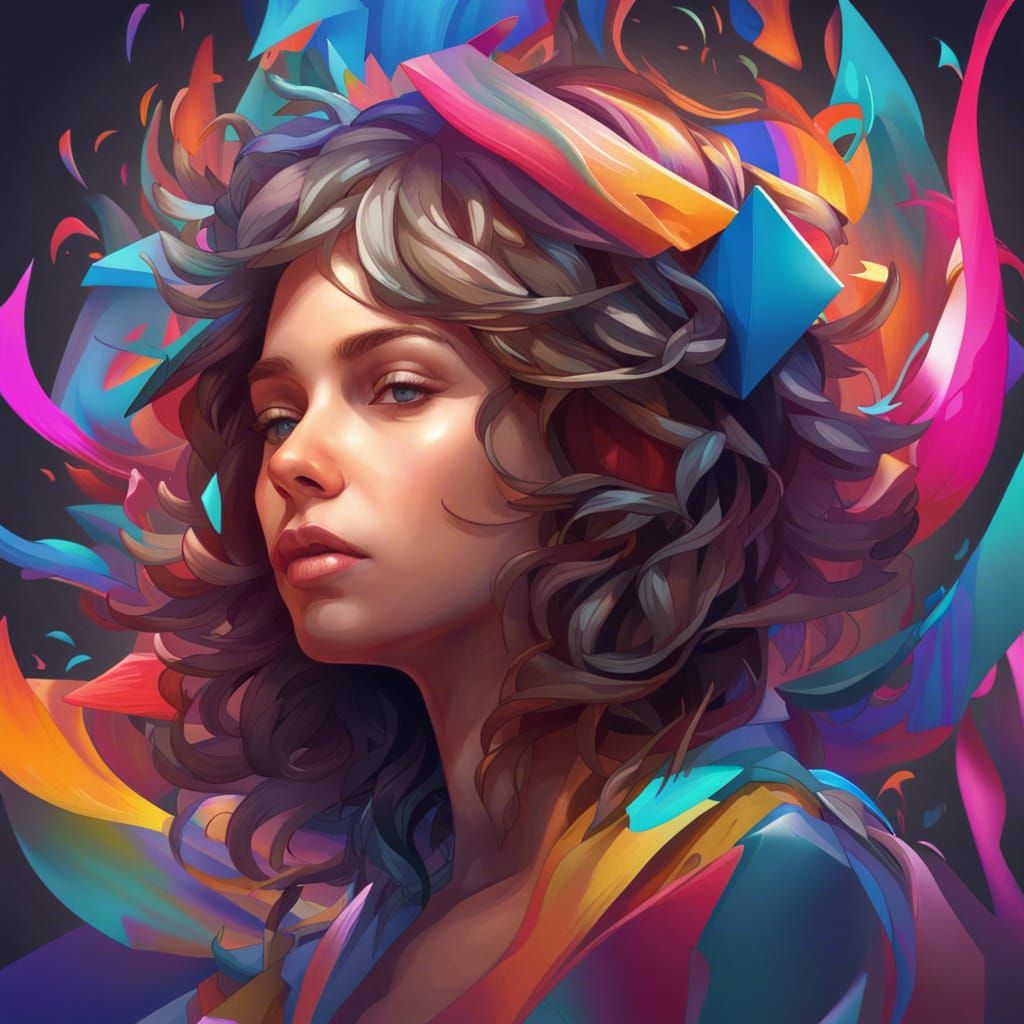 Abstract Portrait of a Mind Imprisoned by Music