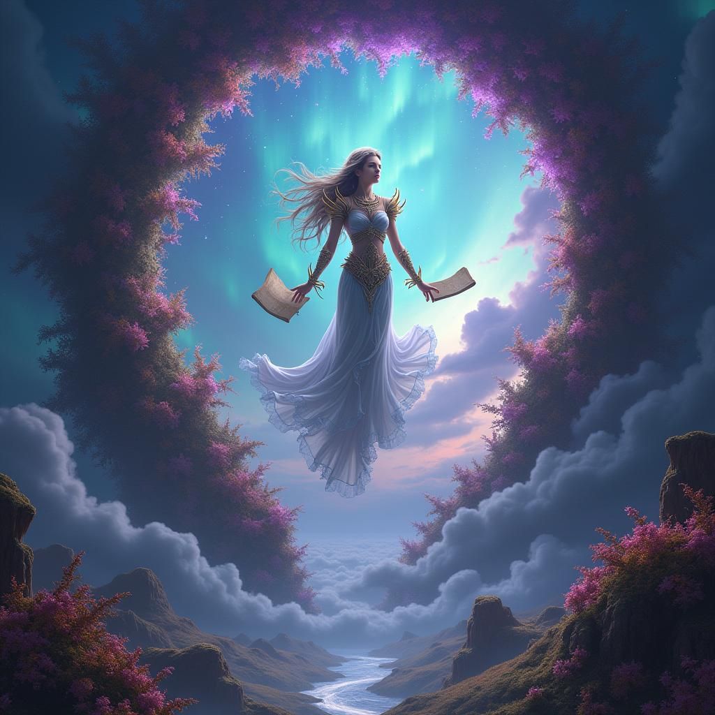 Celestial Worldbridger in Ethereal Aurora Realm