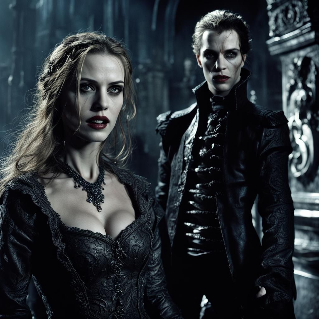 Beautiful Vampire Female Lead in Hyperrealistic HDR