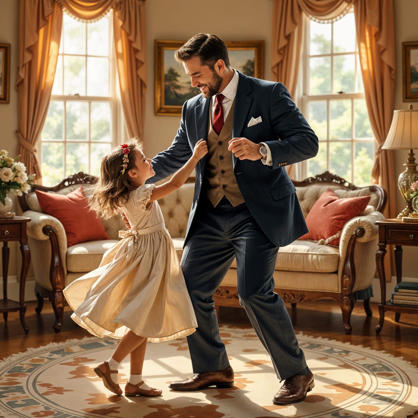 Dad Dancing with Daughter: A Heartwarming Moment