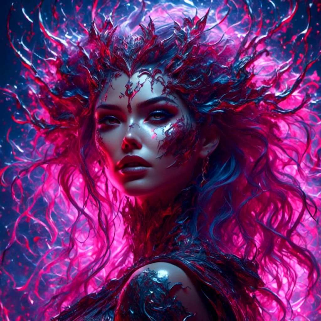 Monster Born of Pain: Fantasy Portrait