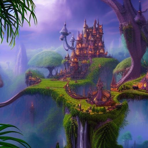 King Julien in Detailed Matte Painting