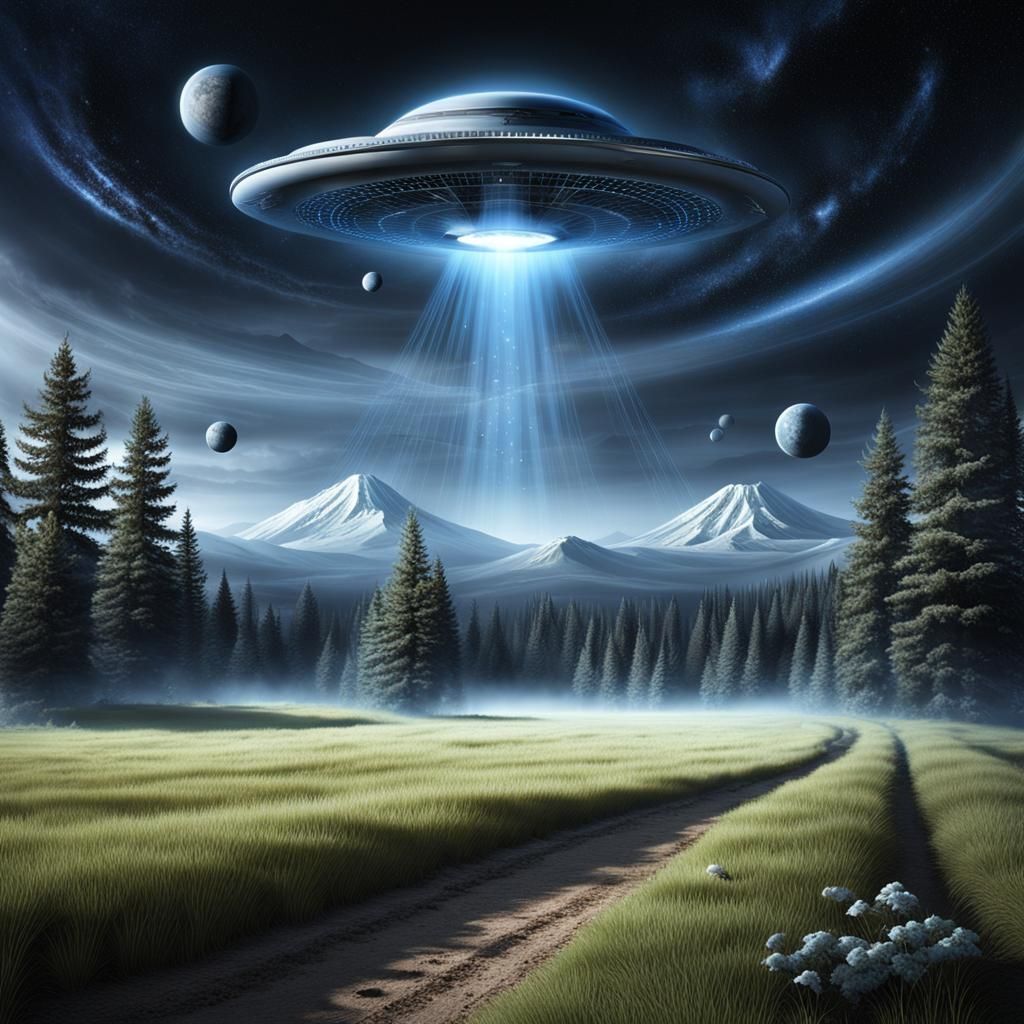 Three States of UFOs: A Conceptual Visualization