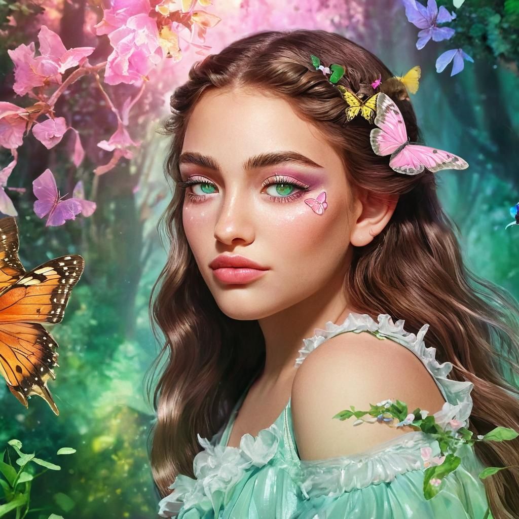 Elf in Fairy Forest: Hyper-Realistic Concept Art