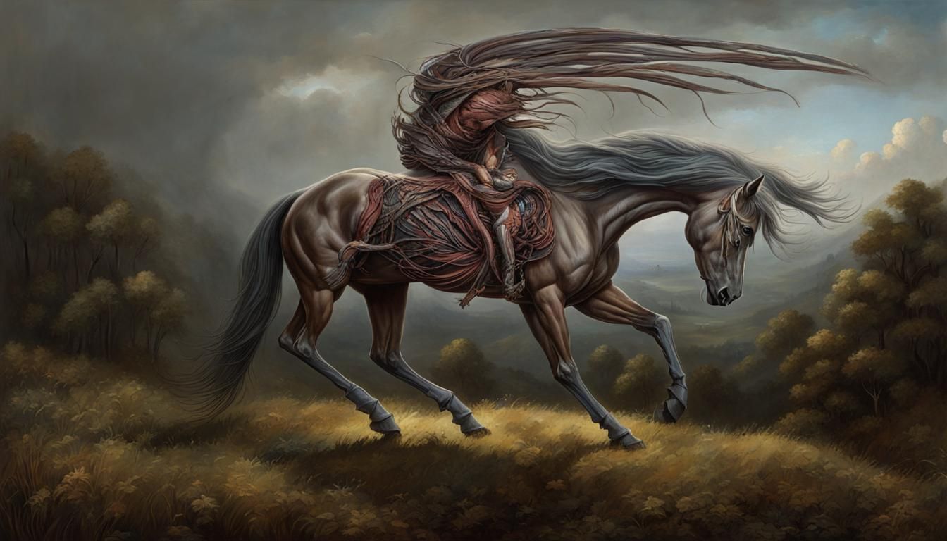 Cyclops Horse Hybrid in Scottish Highlands